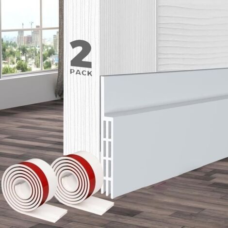 2PCS 5cm x100cm Boudin de Porte Isolant Froid, Bas de Porte Isolant, Isolation Porte Dentrée, Calfeutrer Bas de Porte Adhési (1/4)