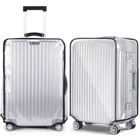 2PCS 28inch Housse de Valise PVC Transparent,Couverture de Valise Imperméables Housse de Protection de Bagage de Voyage (1/4)