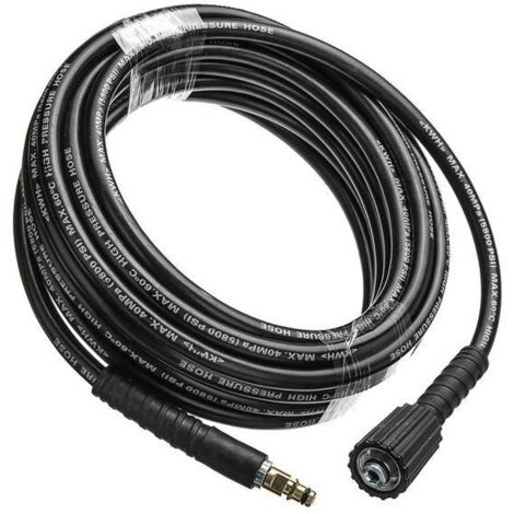 (noir)10M Haute Pression Nettoyeur D'Eau de Laveuse E Nettoyer le Tuyau de Lavage de Voiture de Cuivre Pur pour Karcher K2 K3 K4 K5 K6 K7 (1/4)