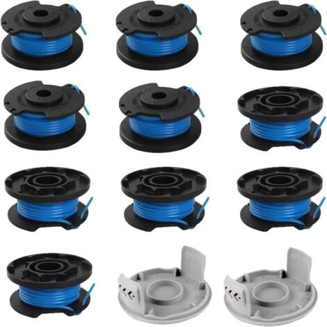 Lot De 10 Bobines De Fil De Rechange Pour Coupe-Bordures Ryobi One + Rac124 Ac14Rl3A Olt1823 Olt1832 18 V 24 V 40 V 2 Capuch[u1064] (1/4)