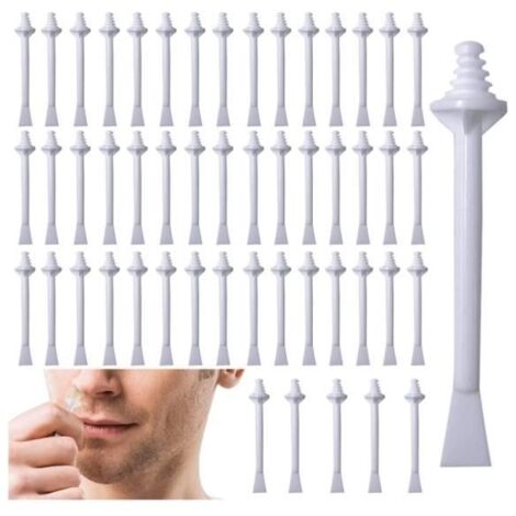 100pcs Bâtonnets applicateurs de Cire, Cire de Nez Baguette, Applicateurs de Cire de Nez, Bâtons d'épilation pour le nez pour Le Nez (1/4)