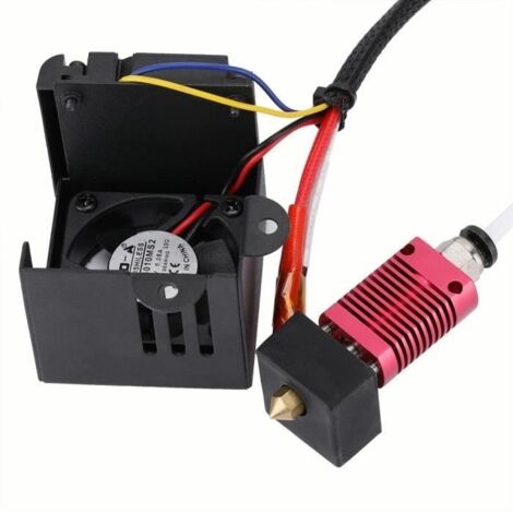 Extrudeuse Hotend J-tête pour imprimante 3D en acier inoxydable avec kit de buse de pulvérisation pour Creality CR-10 / 10S / S4 / (1/4)