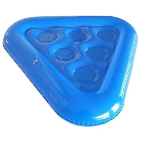 Porte Gobelet Gonflable 6Trous Plateau Flottant Pour Piscine Support Gonflable De Boisson,Triangulaire Flottant Porte-Gobelets