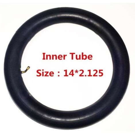 Pneu vélo,Chambre à air 14x2.125 avec une tige de Valve d' angle plié convient à de nombreux scooters électriques - Type Inner Tube (1/4)
