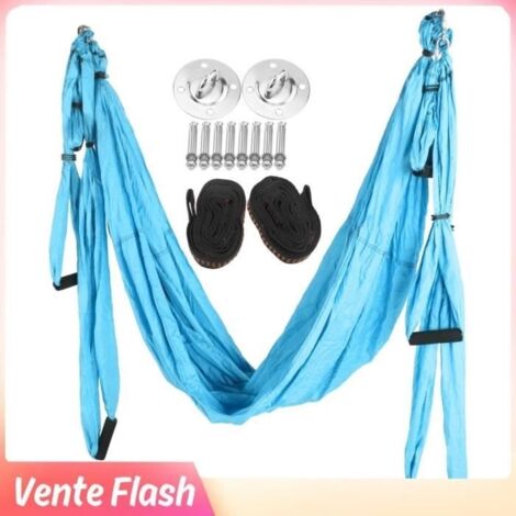 (Bleu ciel)Hamac de yoga Ultra-léger - Anti-gravité - Bleu ciel - 300 kg de capacité (1/4)