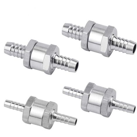 Clapet anti-retour 4 pièces, clapet anti-retour en aluminium 6/8/10/12 mm, protection contre le retour de carburant (1/5)
