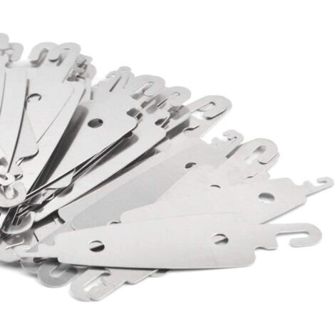 Lot de 50 enfile-aiguilles à coudre en acier inoxydable (1/4)