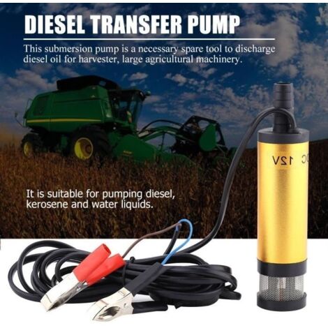 Pompe électrique outil de ravitaillement en kérosène, huile diesel et eau DC 12V Rose Vie (1/4)