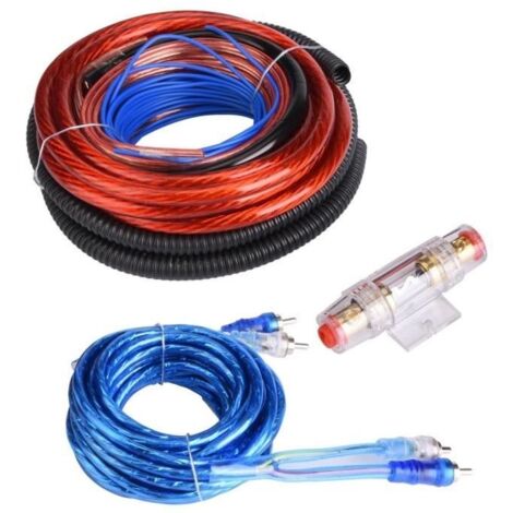 Amplificateur, 4 Guage 2800W Universal Car Audio Subwoofer Amplificateur de puissance Haut-parleur Installation Câble Kit (1/4)