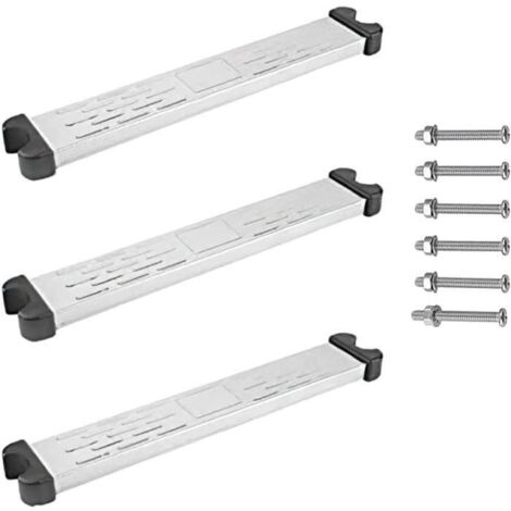 3PCS Marches d’échelle de piscine de rechange en acier inoxydable antidérapant,50 x 8.5 x 3 cm.