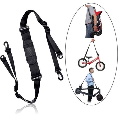 (Noir)Dragonne de transport M365 - Nylon haute densité - Longueur réglable - 40 kg max