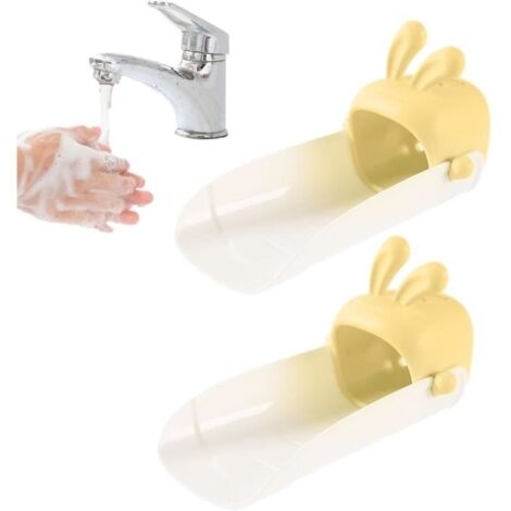 Rallonge De Robinet,2Pcs D'extension De Robinet En Silicone De Dessin Animé, Couvercle De Robinet De Dessin Animé,Extension De Main (1/4)