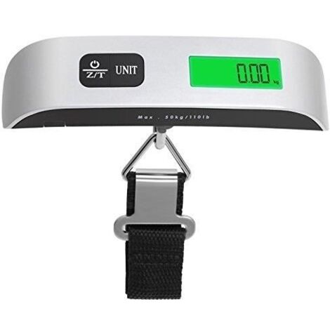 (Argent) Hostweigh NS -14 LCD Mini bagages Balance électronique Capacité 50kg (1/4)