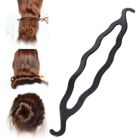 Zodaca® Magique Rouleau Bigoudi Tressage Chignon Pour Cheveux Accessoire Coiffure Clip Outil Crochet Bun Maker Pour Femme Fashion (1/2)