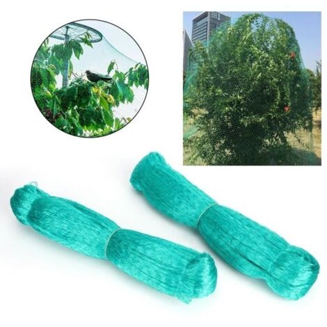 2 pièces Protection du verger contre les insectes Net petits trous filet anti-oiseaux pour arbre fruitier de raisin 4x12m (1/4)