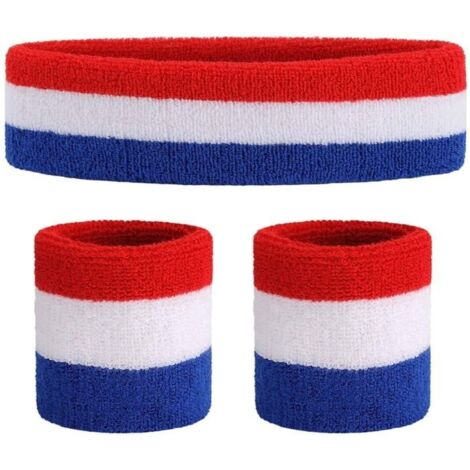 Ensemble de bandeau de sport bandeau de sport ensemble de bracelets bandeaux de transpiration bracelet en tissu éponge bandeau d