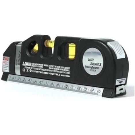 multifonction niveau vertical horizon mesure, niveau laser horizon vertical mesurer aligner 8ft règle standard et métrique mesurer (1/4)