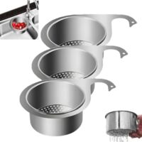 Stainless Steel Swan Sink Strainer Basket,Kitchen Sink Drain Basket, Food Catcher for Sink Drain, Faucet Hanging Filter Basket