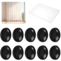 Aimant Rideau de Douche, 10Pcs Poids Rideau Douche, Ronds Poids Rideaux Aimanté, Poids Magnetique pour Rideaux, Poids Aimanté Rideau