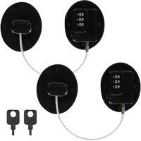 2Pcs Verrou de Réfrigérateur Avec Code,Cadenas Frigo,Bloque Porte Frigo,Serrure Frigo,Pour Réfrigérateur, Portes et Tiroirs,Fenêtres