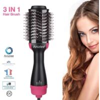 Brosse Soufflante Rotative, Brosse Lissante Chauffante Electrique Multifonctionnels Sèche-Cheveux 3 en 1