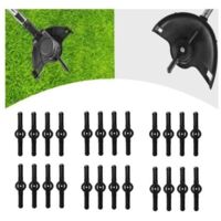 24pccs Coupe Bordure sans Fil avec Batterie Lame en Métal, Debroussailleuse Electrique Lame De Rechange Débroussailleuse À Batterie