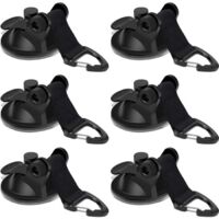 6 PièCes Ancre à Ventouse Ventouses d'ancrage Ancre à Ventouse Camping-Car pour Le Camping, Les Camping-Cars, Tente, Auvent
