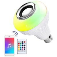 Haut-parleur ampoule LED Ampoule Bluetooth - 12 couleurs - 50000 heures - 6W