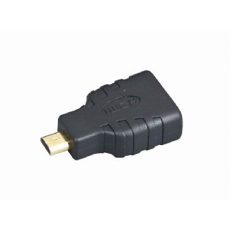 Adaptateur HDMI - GEMBIRD - HDMI(F)-microHDMI(M) - Mâle/Femelle - Noir - 3,5 cm (1/4)