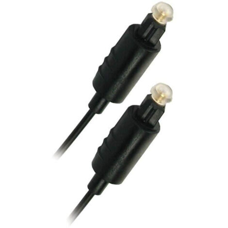 Câble Fibre Optique Toslink - APM - 5m - Mâle/Mâle - Audio Numérique - Noir (1/2)