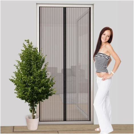 Moustiquaire - Easy Life - Rideau magnétique - 100 x 210 cm - Installation simple - Raccourcissable (1/4)