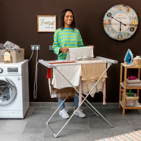 Etendoir Chauffant Etendoir Linge Interieur Pliable Dryak 8 Barres 120 W - InnovaGoods (1/7)