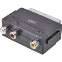 Adaptateur RCA/Péritel - GÉNÉRIQUE - Noir - Convertit RCA vers Péritel - Audio/vidéo - Connecteur mâle