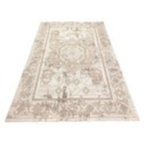 Tapis à la mode pour le salon de la chambre : beige clair oriental, épais, dense, 120x170 cm (1/3)