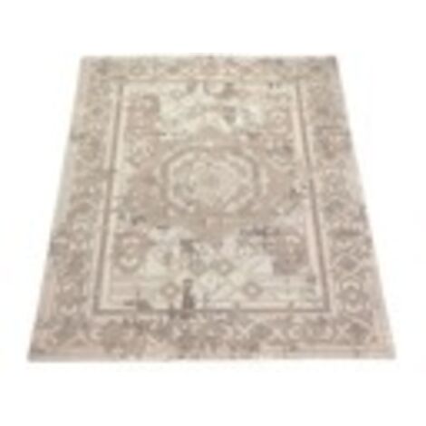 Tapis à la mode pour le salon, chambre, beige clair oriental, épais, dense, 160x230 cm