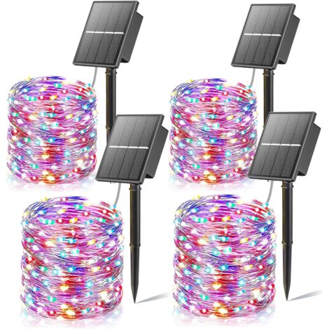 Guirlande Solaire Extérieur 4x20m - 800 LEDs IP65 - 8 Modes Éclairage - Énergétique Classe A - Pour Jardin/Noël (1/5)