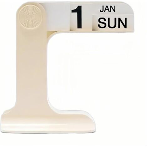 Calendrier Perpétuel à Rabat Mensuel Hebdomadaire pour Bureau et Maison Design Moderne Décoration Intérieure beige (1/5)