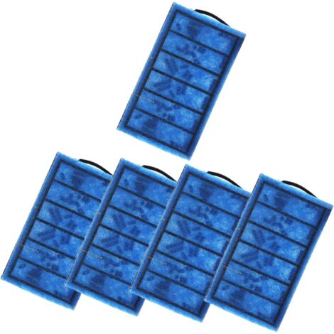 Lot de 5 cartouches filtrantes pour aquarium, filtre tortue, filtre intérieur, cascade, eau propre, (5 cartouches filtrantes)