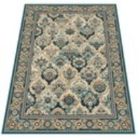 Tapis Agnella Forenza émeraude LAINE 100 % ISPAHAN 133x180 cm