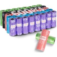600 Sacs à Crottes Chien - 40 Rouleaux avec Distributeur, 33x23 cm Anti-Fuite, Ramasse-Crottes Portable, Hygiène Canine Pratique