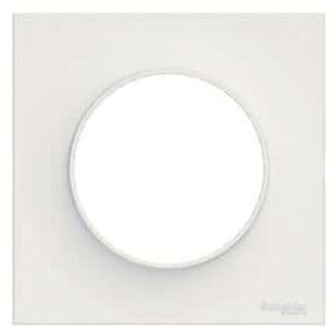 Plaque Odace Styl 1p Blanc Design Moderne, Installation Facile - Schneider Electric (1/7)
