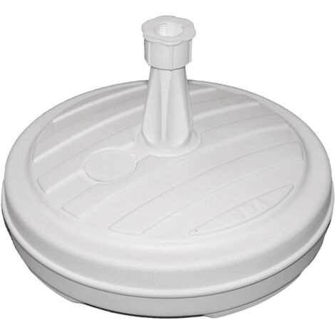 EDA Plastiques Base para parasol redonda blanca 42x26 cm