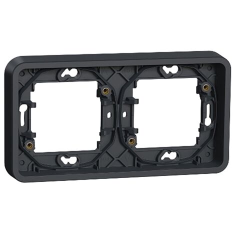 Marco De Empotrar 2 Elemento IP55 Mureva Styl Gris MUR34101