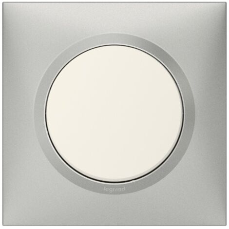 Placa simple Dooxie, LEGRAND, aluminio Legrand