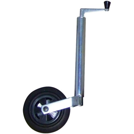 Rueda jockey telescópica para caravana y remolque OPTIMA Modelo - Diám. 42 mm - Rueda 200 mm
