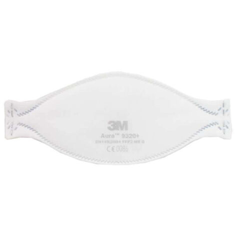 Aura máscara 3M 9320 FFP2 sin válvula de polvo plegable x 20