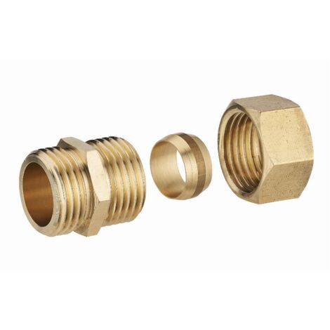 Racor bicono macho M3/4' (20x27) para tubo de cobre NOYON & THIEBAULT - Ø 14 mm - 412-2014L1