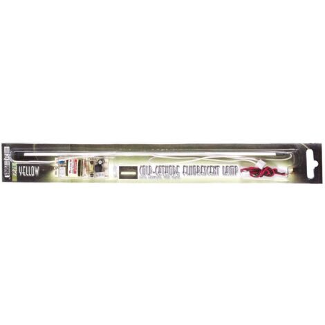HQ-Power Lámpara fluorescente catódica, 30 cm, LED amarillos, luz fría, incluye fuente de alimentación (1/2)