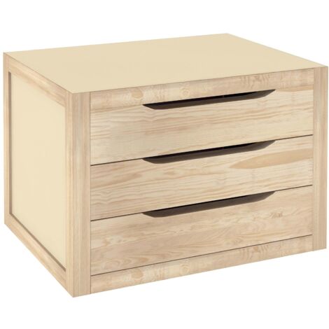 bloque 3 cajones madera 29,5x38x30cm - blna30 - astigarraga -