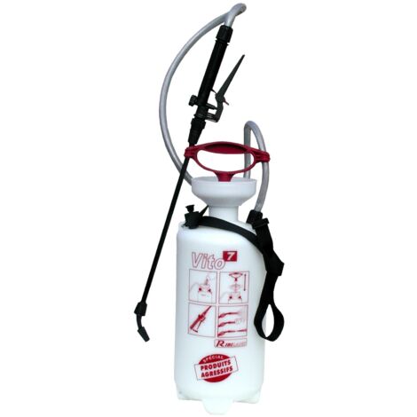 Pulverizador RIBIMEX 7L a presión previa especial para productos agresivos "VITO7"